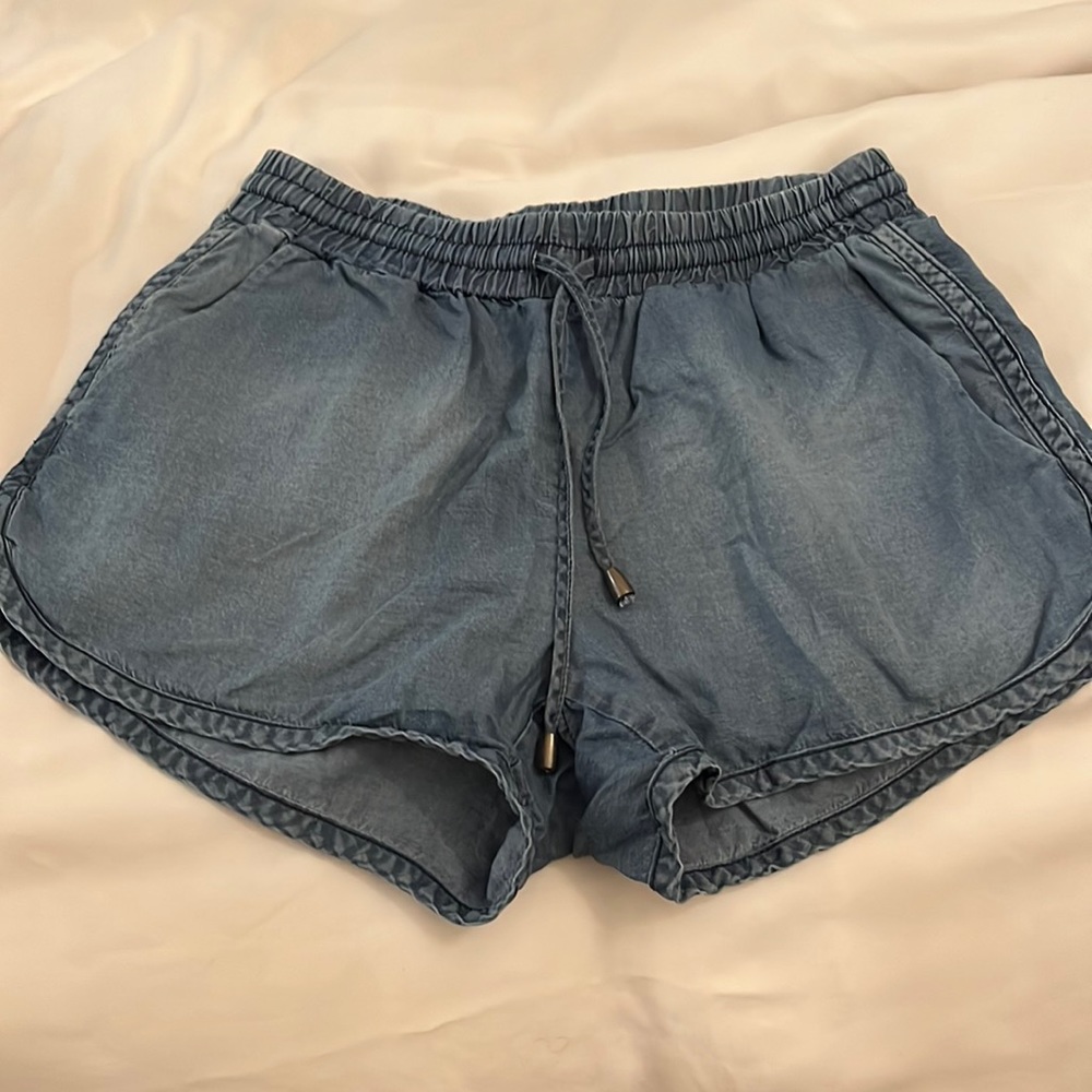 Splendid denim shorts, drawstring, size S
